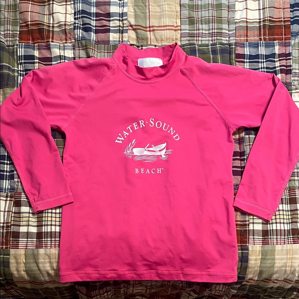Girls Pink Rashguard - Watersound Beach Club